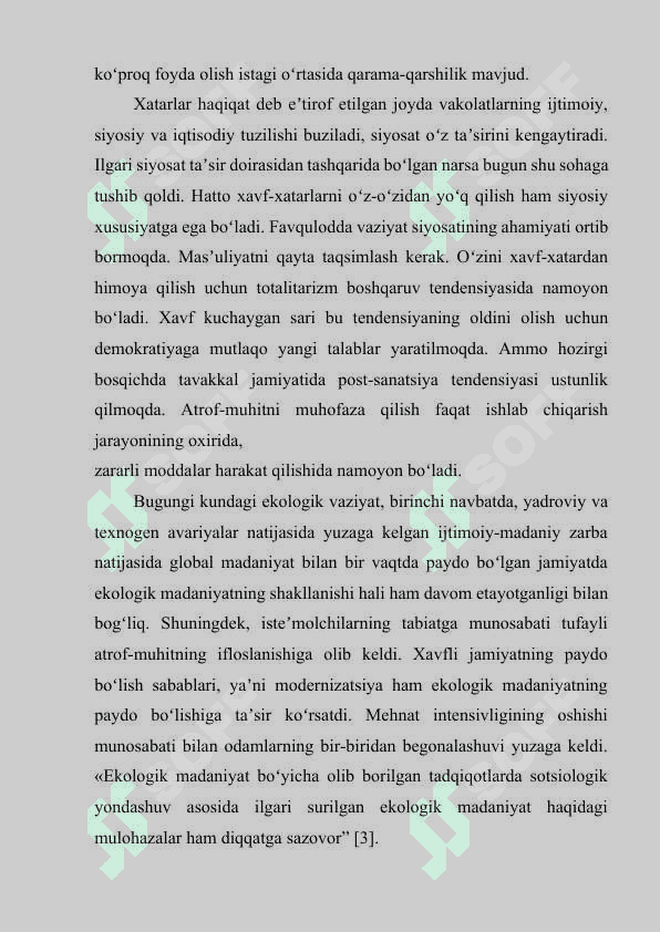 IJTIMOIY XAVFLAR VA ULARNING OQIBATLARI 8