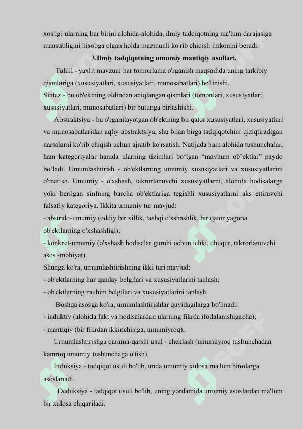 MAVZUGA OID TADQIQOT VA UNI OLIB BORISH JARAYONLARI 8