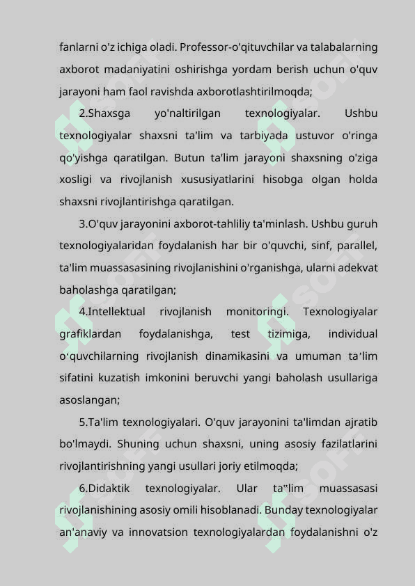 SOHANING INNOVATSION YANGILIKLARI 5