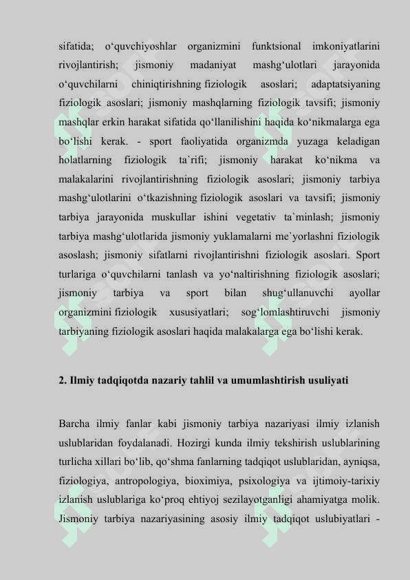 Sport turlariga o‘quvchilarni tanlash va yo‘naltirishning fiziologik asoslari 4