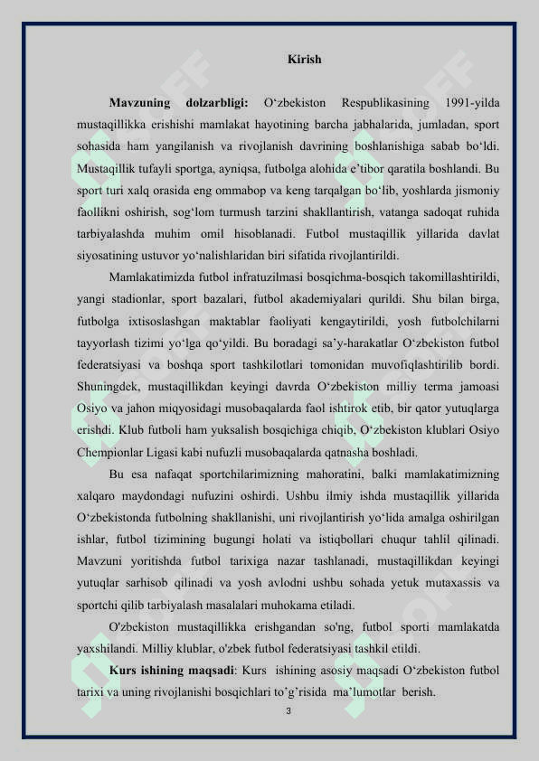 Mustaqillik yillarida o'zbekistonda  futbolning ommaviylashishi va rivojlanishi 3