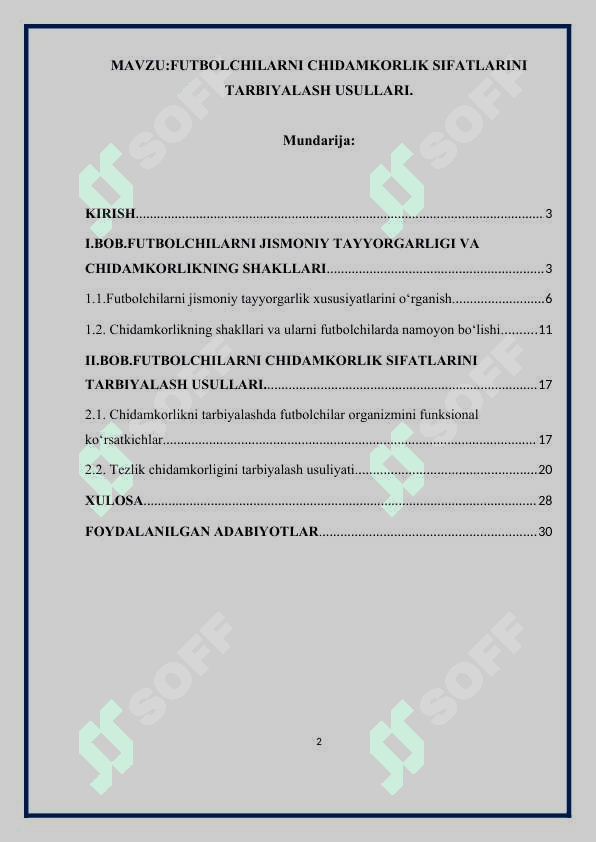 FUTBOLCHILARNI CHIDAMKORLIK SIFATLARINI TARBIYALASH USULLARI. 2