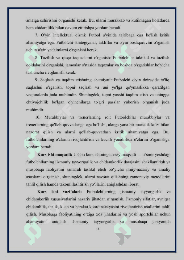 FUTBOLCHILARNI CHIDAMKORLIK SIFATLARINI TARBIYALASH USULLARI. 4