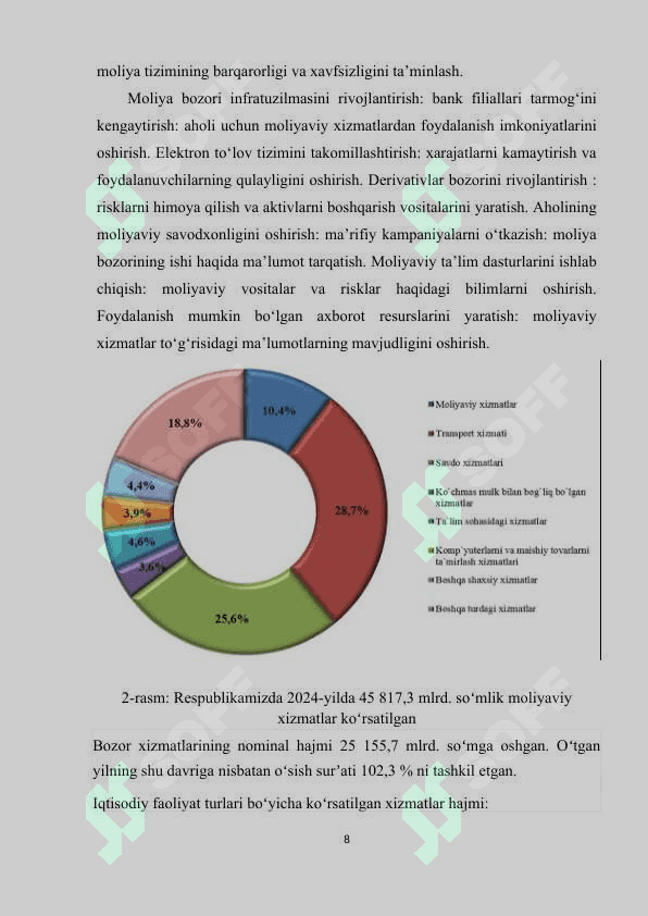 Moliya bozori ushtirokchilari va ularni  faoliyatini samaradorligini  oshirish 8