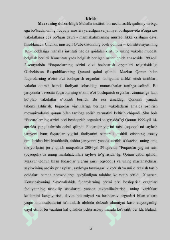 O’zbekistonda demokratik jamiyat barpo etishda mahallaning o’rni 3