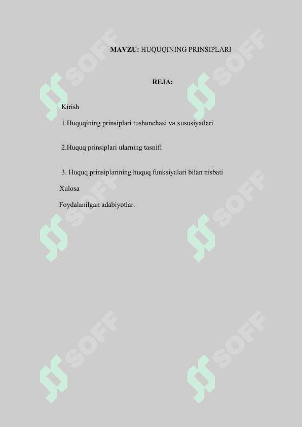 HUQUQ PRINSIPLARI 2