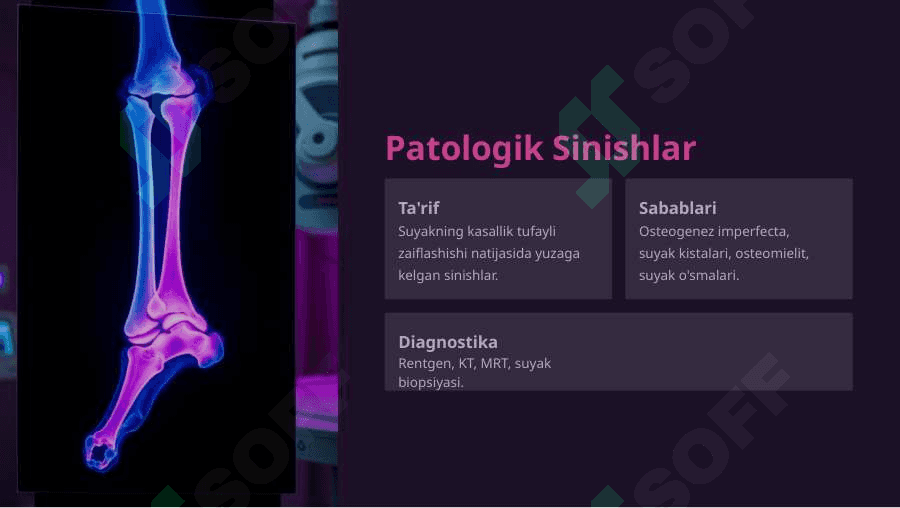 Bolalardagi Travmatik Chiqishlar, Tug'ruq Shikastlanishlari va Patologik Sinishlar: Muammolar va Yechimlar. 4