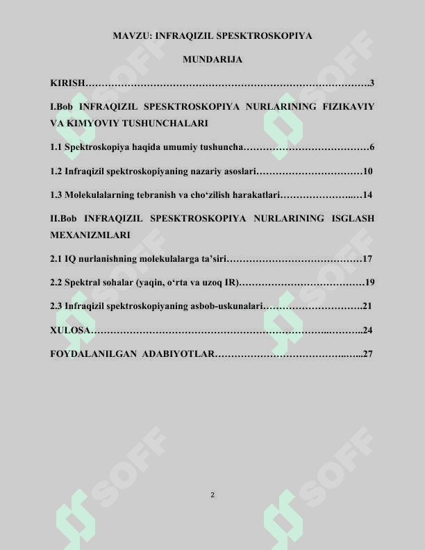 INFRAQIZIL SPESKTROSKOPIYA 2