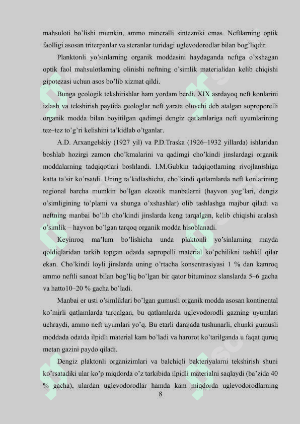Neftning   kelib chiqish usullari 8