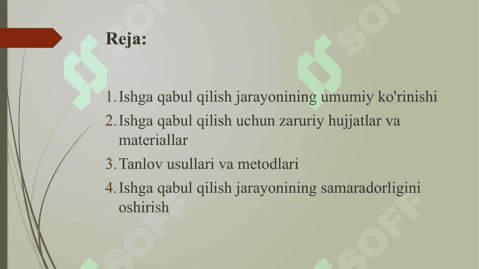Ishga qabul qilish va tanlash 2