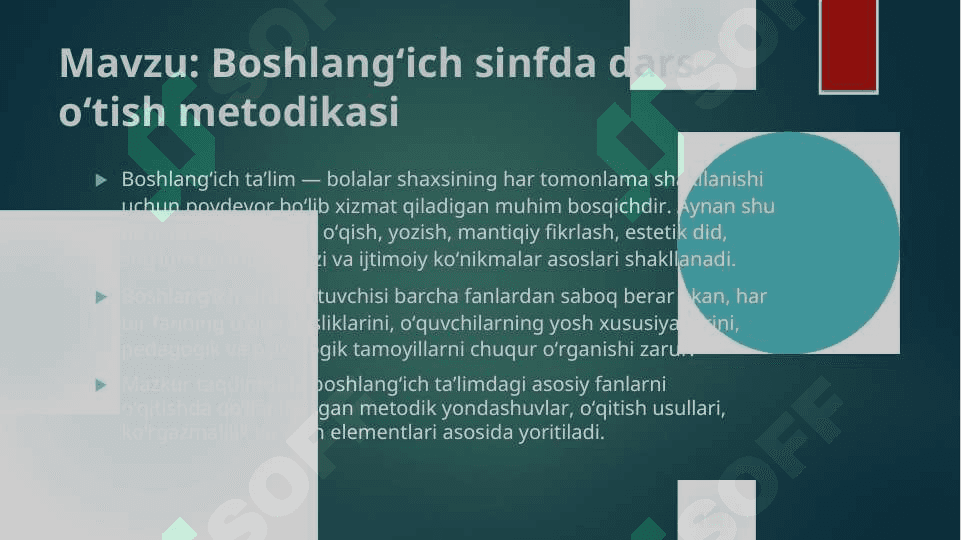 Boshlang‘ich sinfda dars o‘tish metodikasi_WORD 4