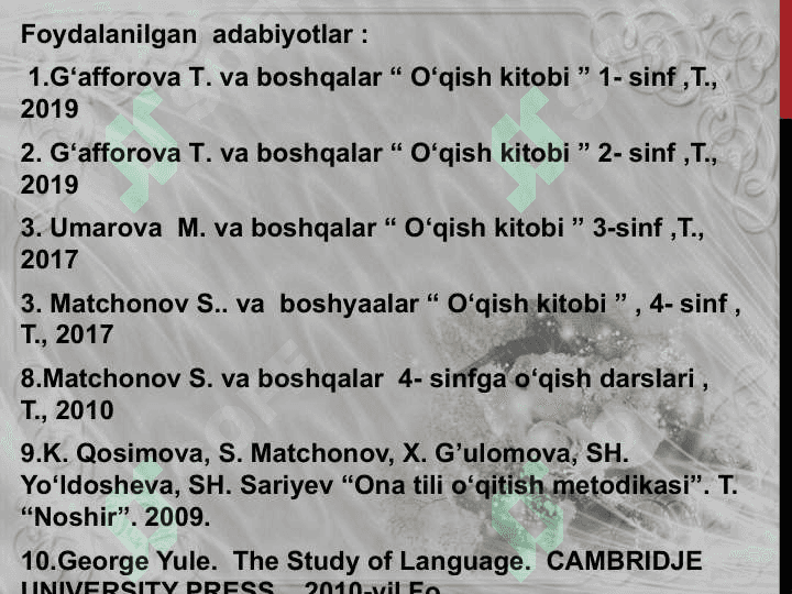 Masal, doston janridagi asarlarni o‘qitish metodikasi 3