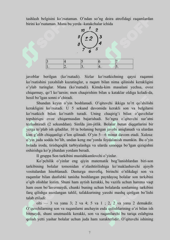 Matematika darslarida o’yin vositalarida o’quvchi ijodiy faoliyatini rivojlantirish 7
