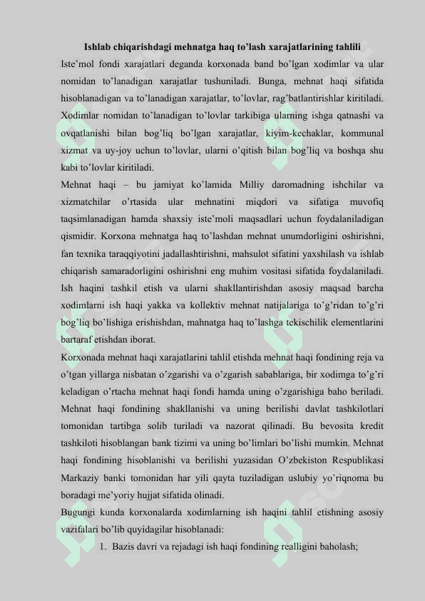 MEHNAT HAQI XARAJATLARI TAHLILI 2