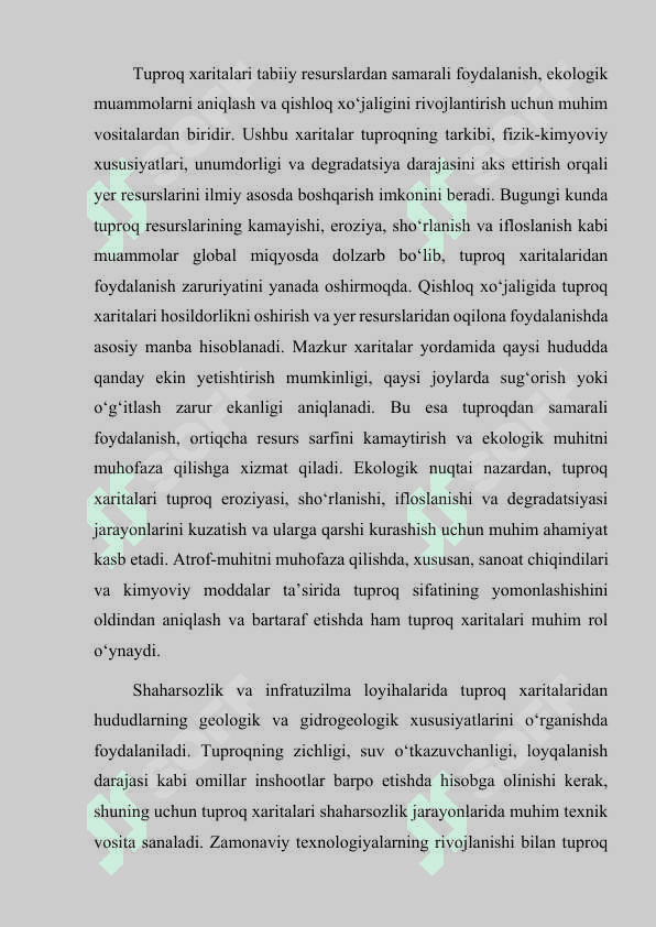 Tuproq xaritalarining turlari 3