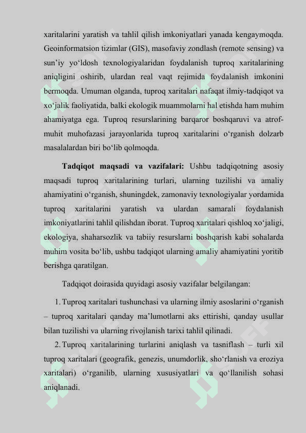 Tuproq xaritalarining turlari 4