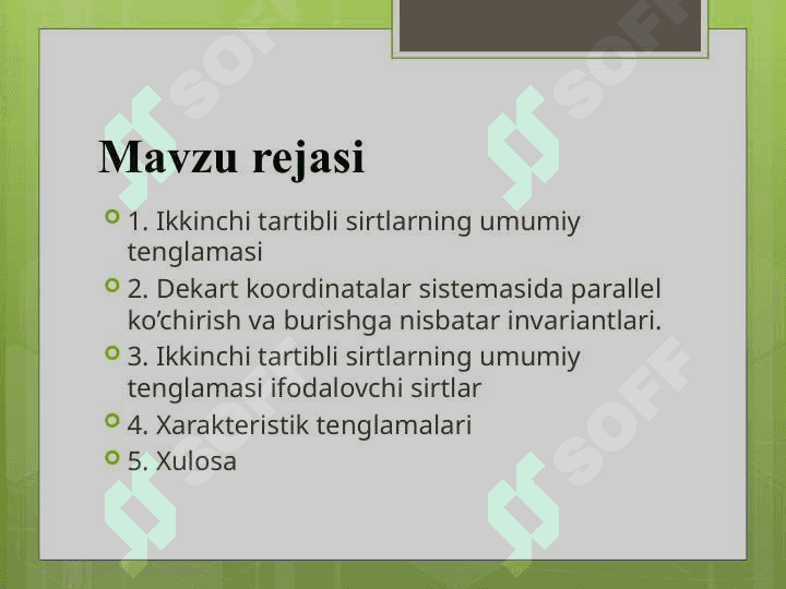 CHIZIQLI ALGEBRA VA ANALITIK GEOMETRIYA 3