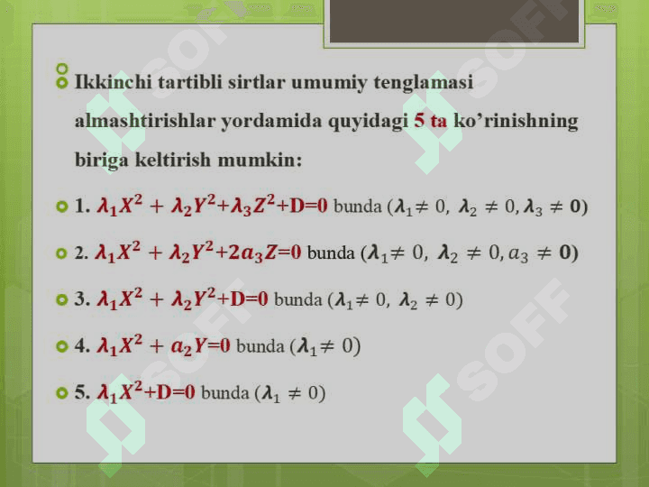 CHIZIQLI ALGEBRA VA ANALITIK GEOMETRIYA 5