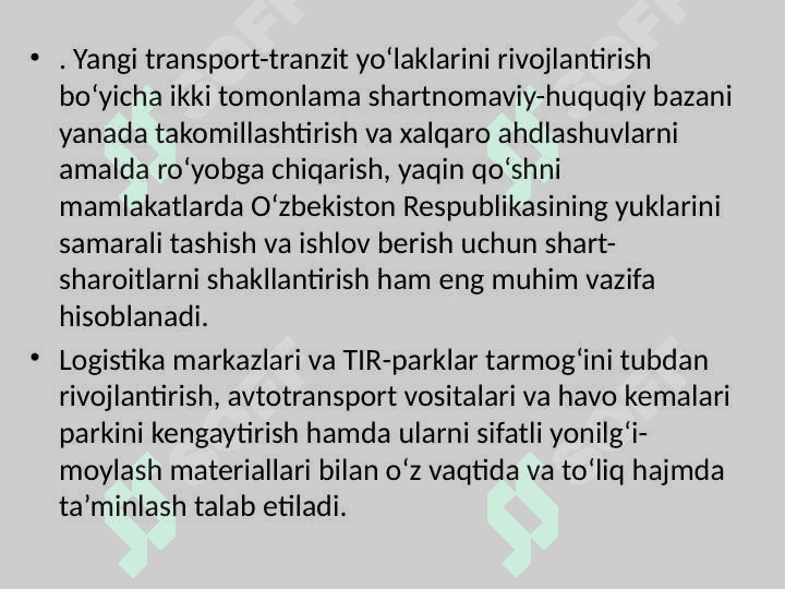 Transport va logistika infratuzilmasi 3