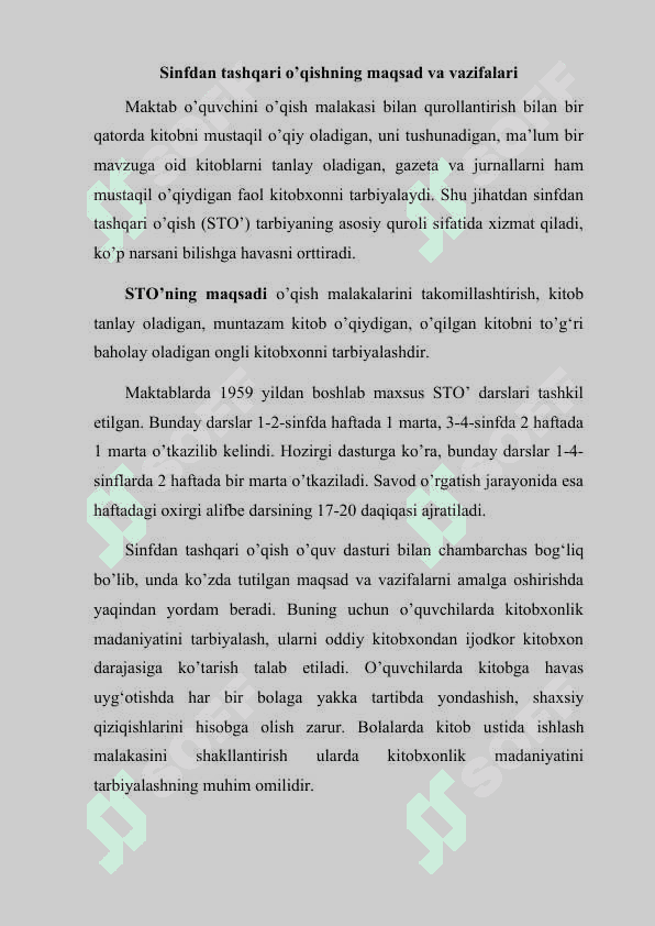 STO’ uchun mavzular badiiy asarlar ro’yixatini tuzing 2