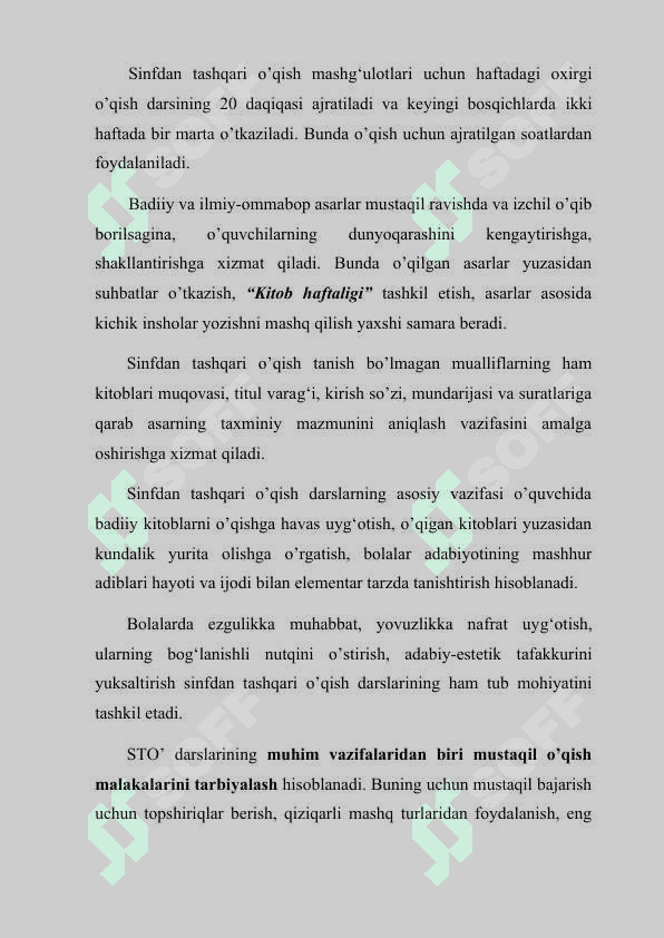 STO’ uchun mavzular badiiy asarlar ro’yixatini tuzing 3