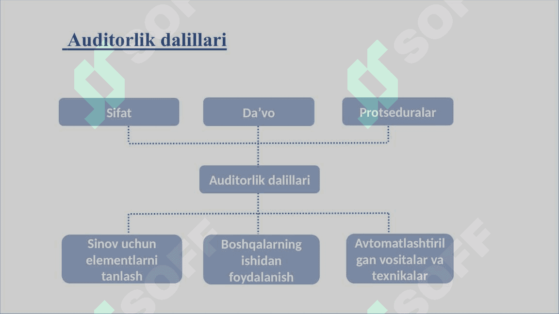 auditirlik dalili. 2