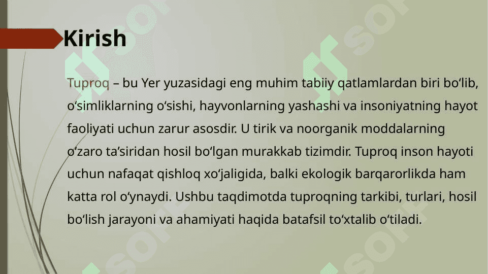 Tuproq va uning tarkibi 2