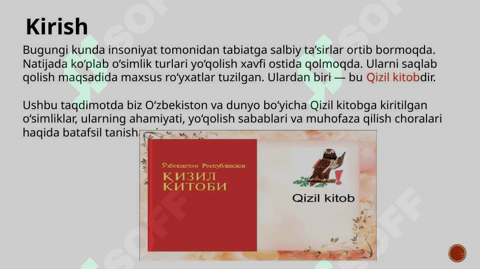 O‘simliklarning Qizil kitobi 2