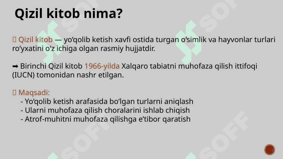O‘simliklarning Qizil kitobi 3