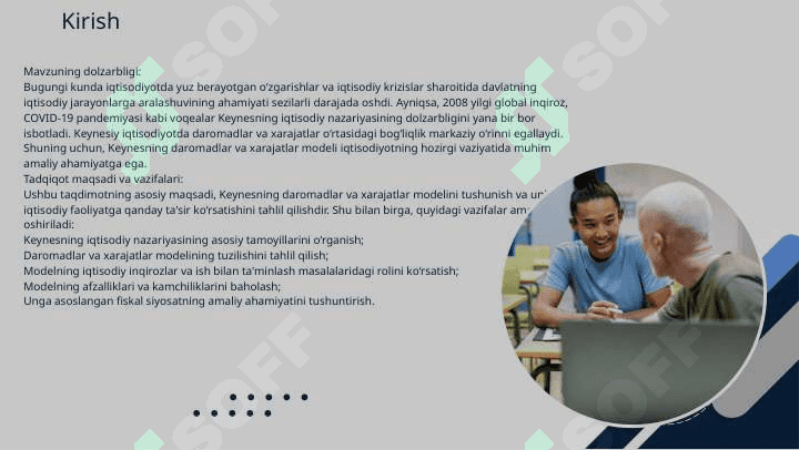 Keynsning daromadlar va xarajatlar modeli 3