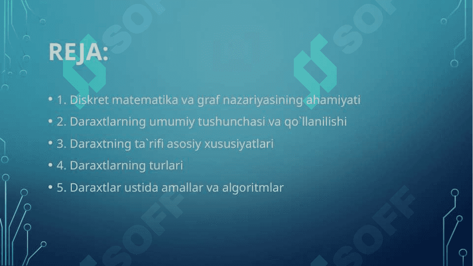 daraxtlar va ularning tadbiqlari 2