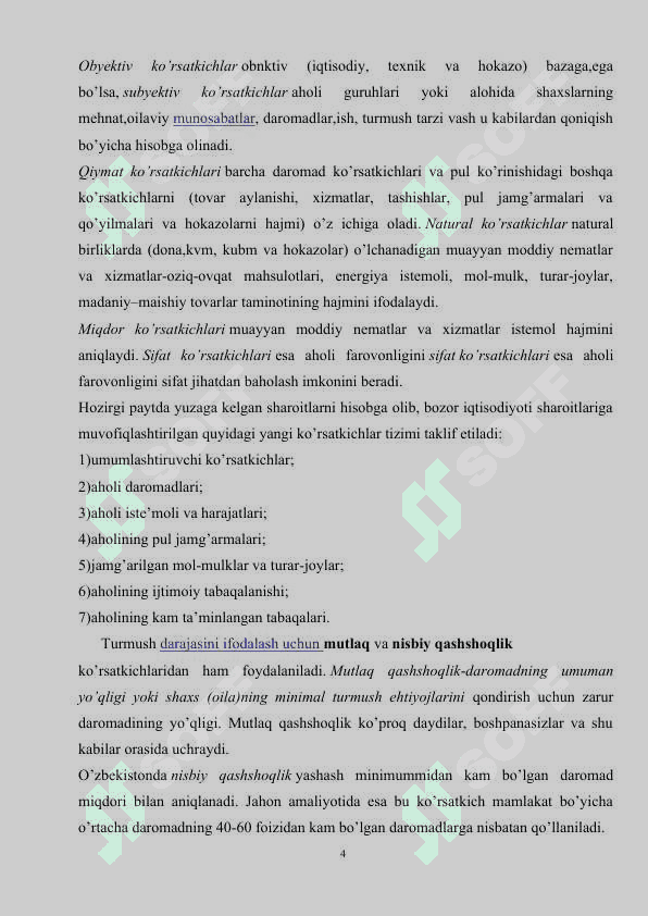 AXOLI TURMUSH DARAJASI VA DEMOGRAFIK JARAYONLARNI PROGNOZLASH. 4
