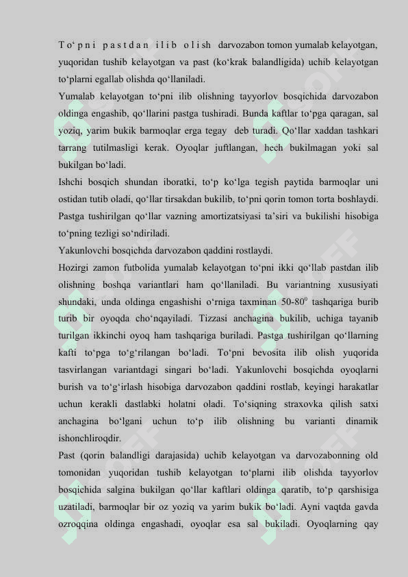 DARVOZABONNING O‘YIN TEXNIKASI 3