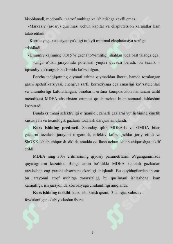 tabiiy gaz tarkibidagi kislotali komponentlar va ularning xossalari 5
