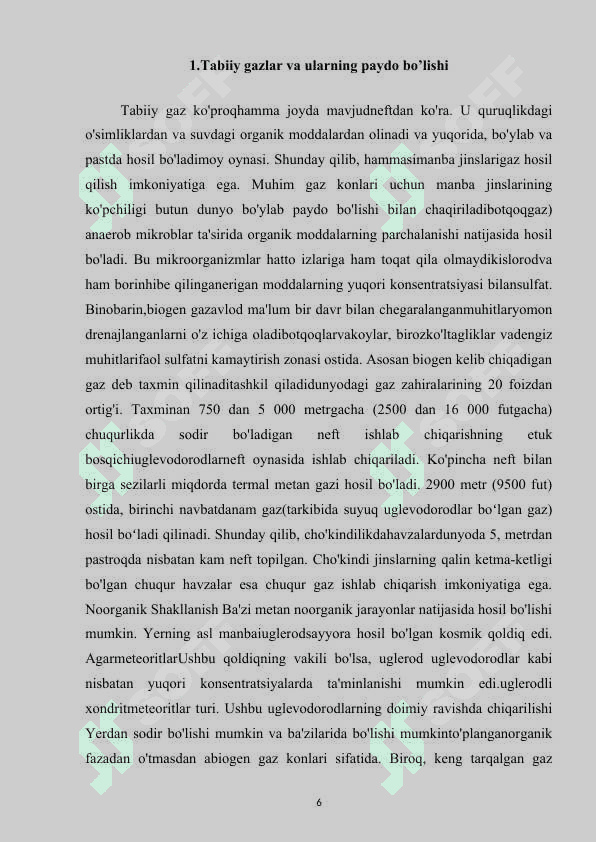 tabiiy gaz tarkibidagi kislotali komponentlar va ularning xossalari 6
