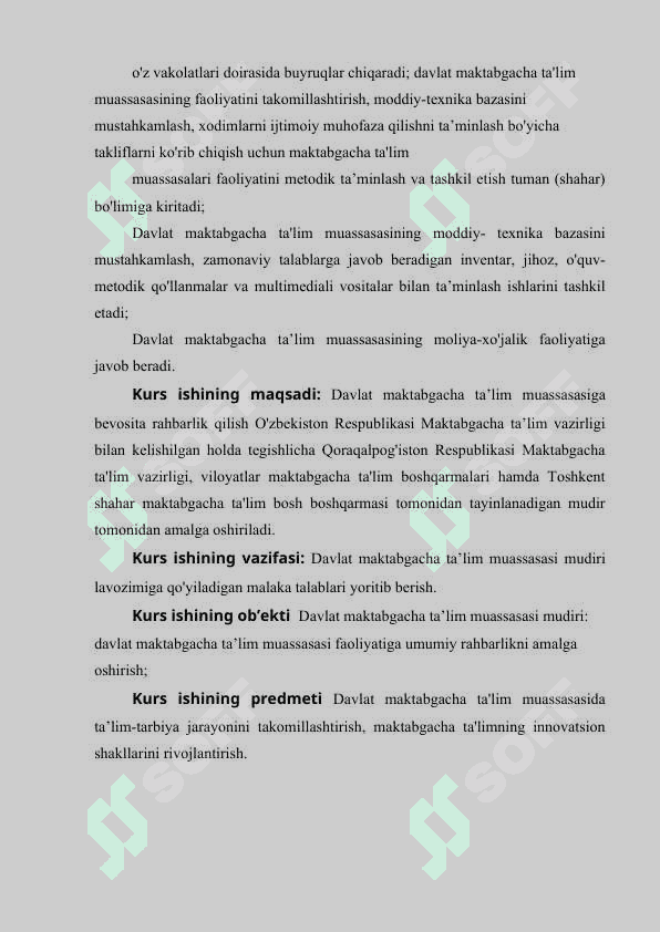 Maktabgacha  ta’lim muassasasi metodisti va uni pedagogik jarayonlarni tashkil  o’tishdagi o’rni 3