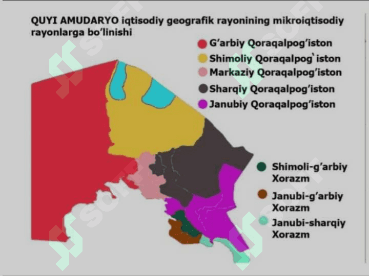 Quyi Amudaryo iqtisodiy rayoni. Xorazm viloyati 6
