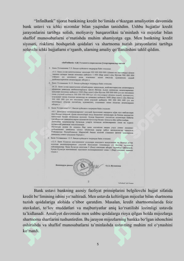 InFinBank Amaliyot hisoboti 5