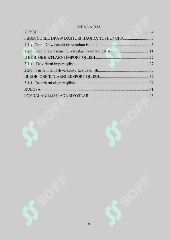 “Corel Draw dasturida obe’ktlarni import va eksport qilish” 3