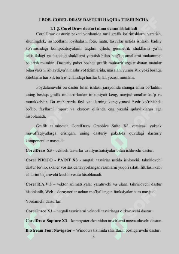 “Corel Draw dasturida obe’ktlarni import va eksport qilish” 5