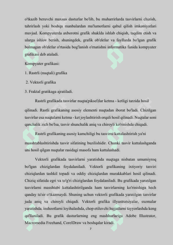 “Corel Draw dasturida obe’ktlarni import va eksport qilish” 7