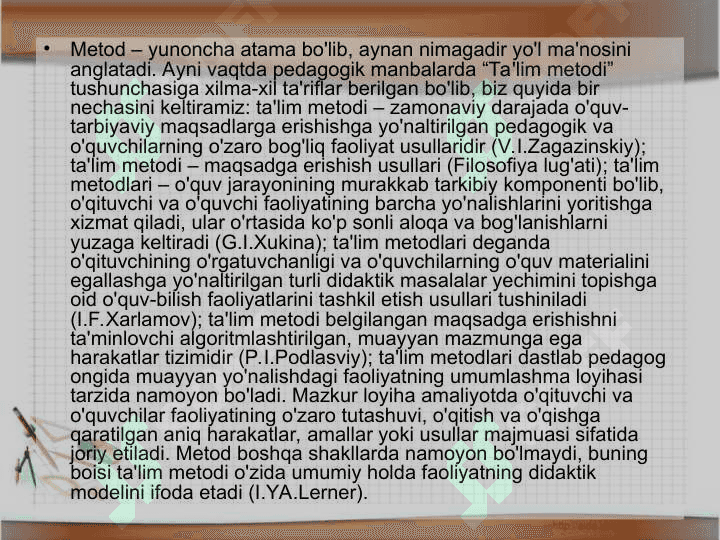 Ta’limning zamonaviy mеtоdlari va vоsitalari 2
