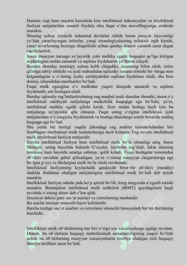 Butun jahon intelektual mulk tashkiloti 4