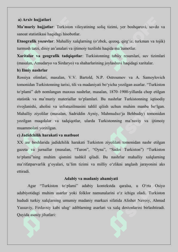 Turkiston to‘plami Ma'lumot 25 2