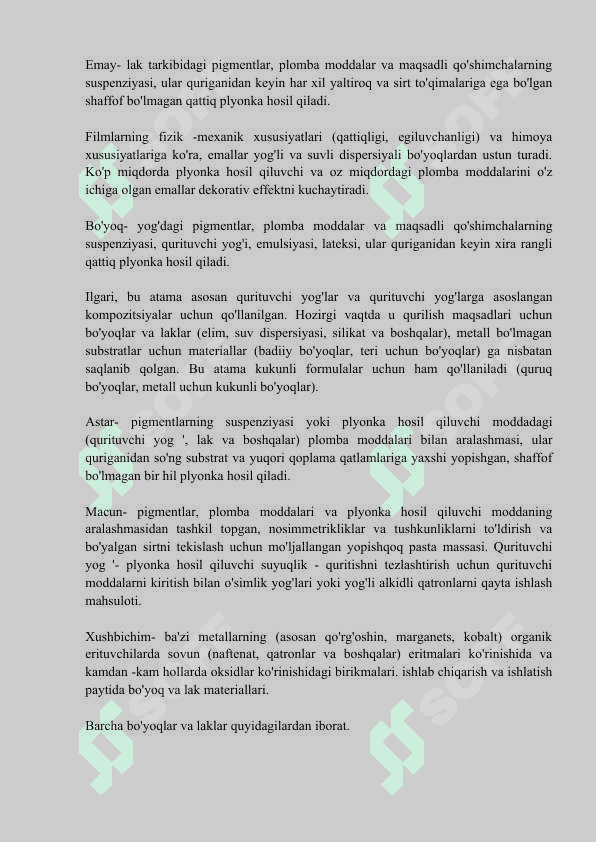 Yupqa dekorativ materiallar 6