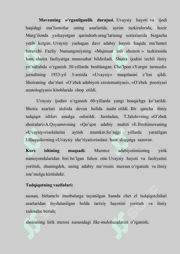 Uvaysiy g'azallarida ijtimoy motivlar 3