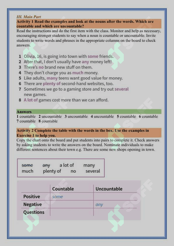 11-sinflar uchun Unit 1. Lesson 3 Determiners 3