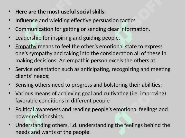 Emotional intelligence and Emotional knowledge 8