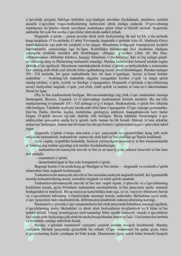TA’LIMNI TASHKIL  ETISHNING SHAKLLARI VA TURLARI 2