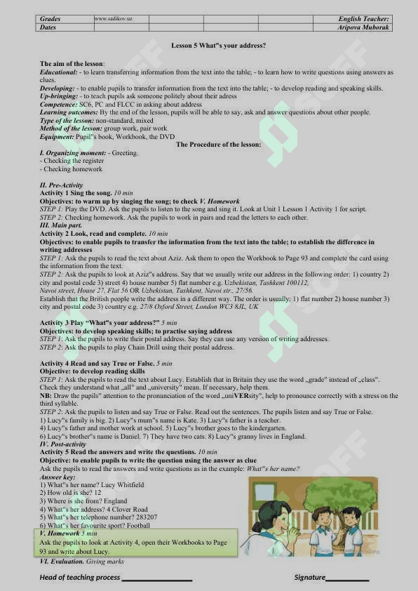 5-sinf_konspekt_new_ingliz tili 5
